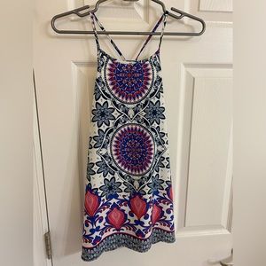 Floral Print Racer Back Tank Top